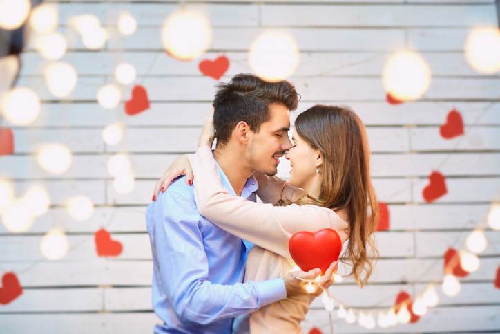 Young couple on Valentine's Day.